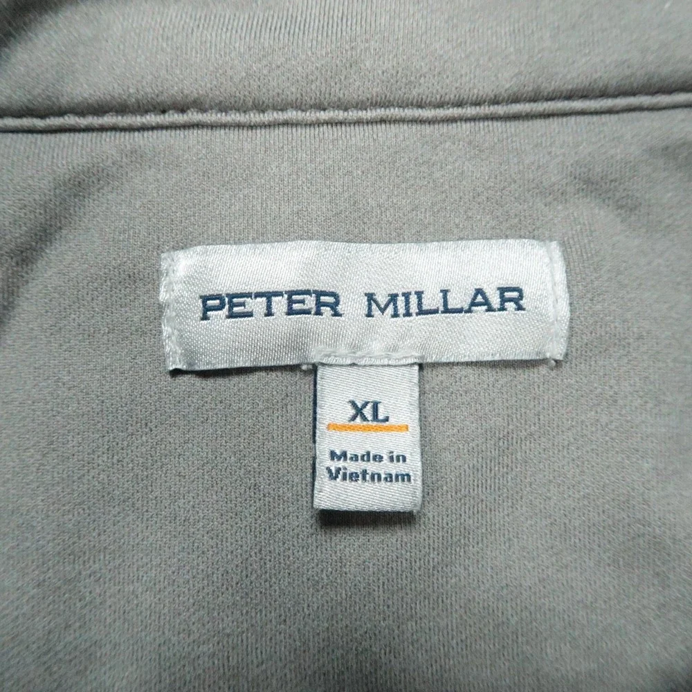 Peter Millar Pullover Mens XL Perth Performance Quarter Zip Golf Fever Tree